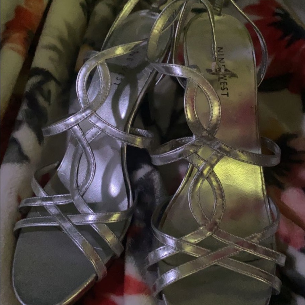 Silver heels